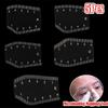 5Pcs Gifts Fast Drawing Eyebrow Desgin Ruler Reusable PVC Eyebrow Mapping Ruler Shaping Thrushcross Cards for Beginner