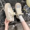 Leather thick-soled stars two wear casual little white shoes women's 2025 new satin-faced lazy people step on heel shoes soft-soled shoes