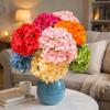5 Heads Artificial Hydrangea Flower Silk Beauty Fake Hydrangea Flowers DIY Home Decor Bunch for Wedding and Festival Decoration