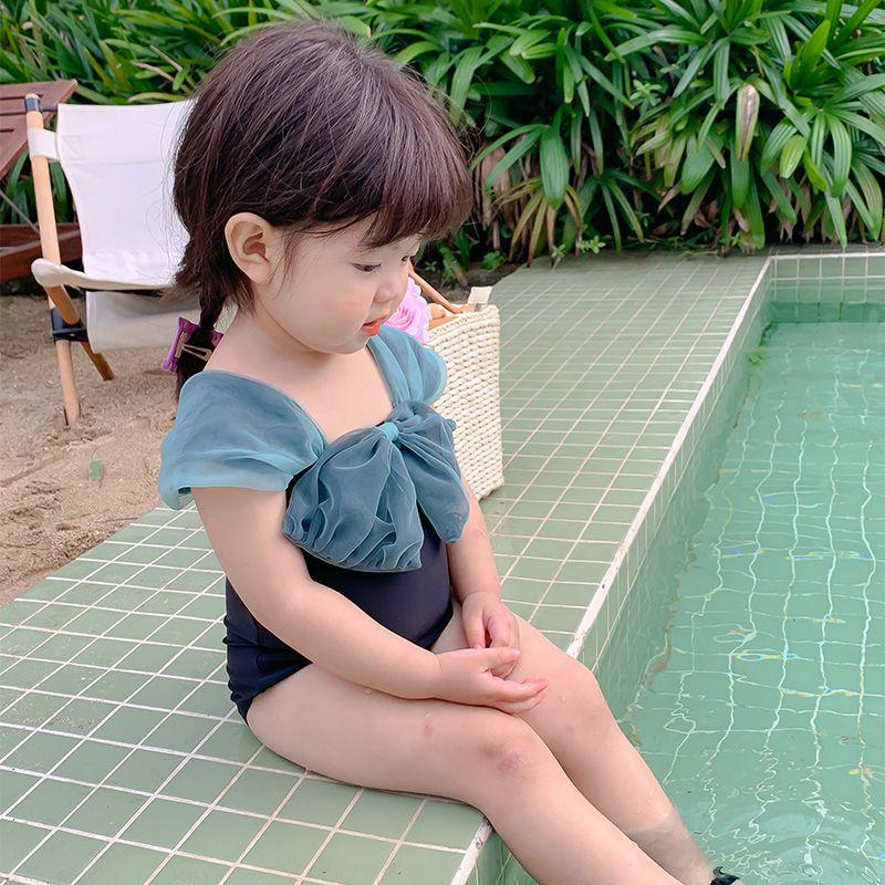 

Infant & Toddler Girls Adorable Princess Swimsuit with Straps - Ages 0-3 Size 120 (Height ~110cm)