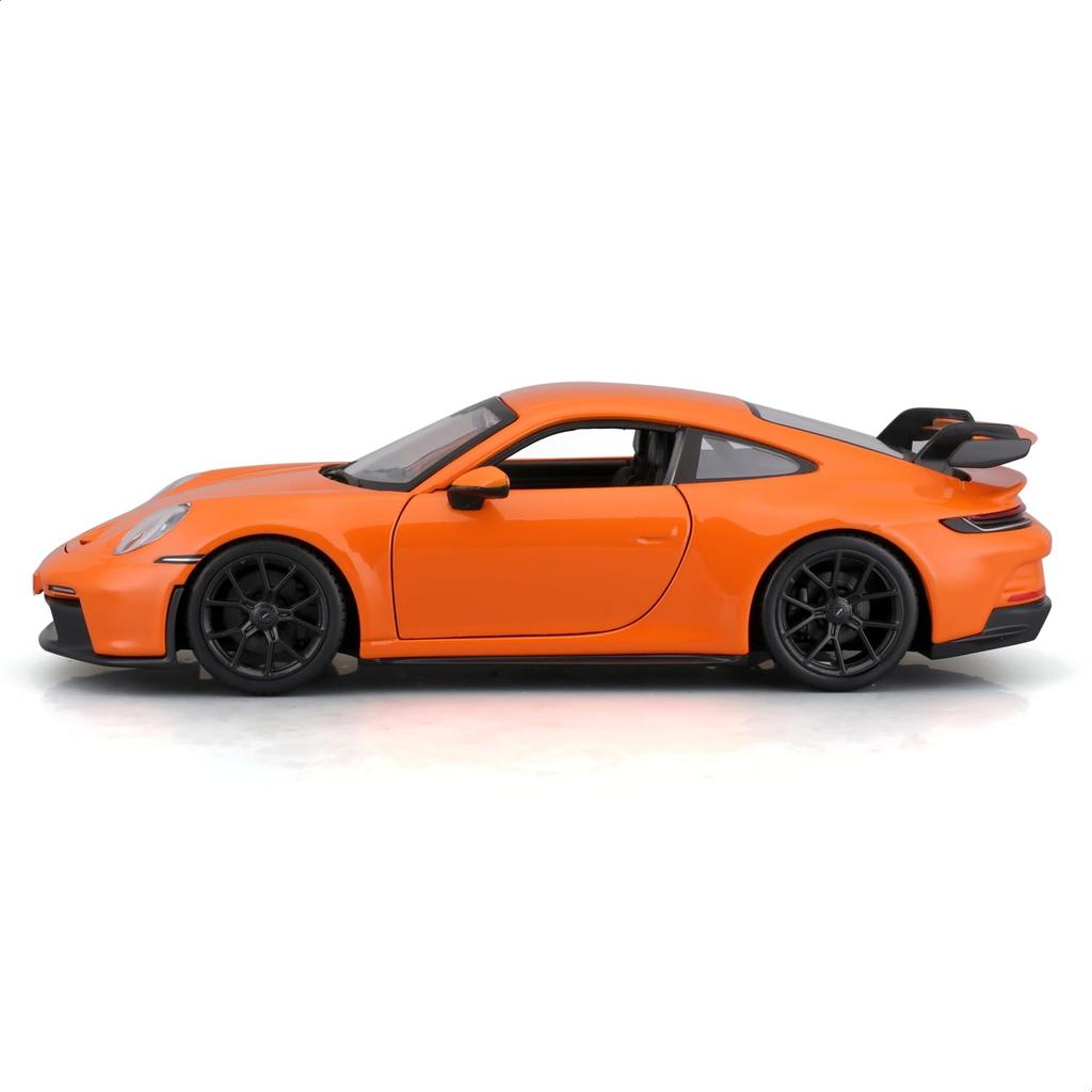 Bburago 1/24 Scale Porsche 911 (992) GT3 2021 Orange / Diecast Model Car, Finished Product, 18-21104 OG