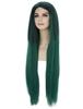 Wigs2you Peruka H-5379_22 Dla Dorosłych Bardzo Długa 36-calowa Popielatozielona Bez Grzywki Peruka Cosplayowa