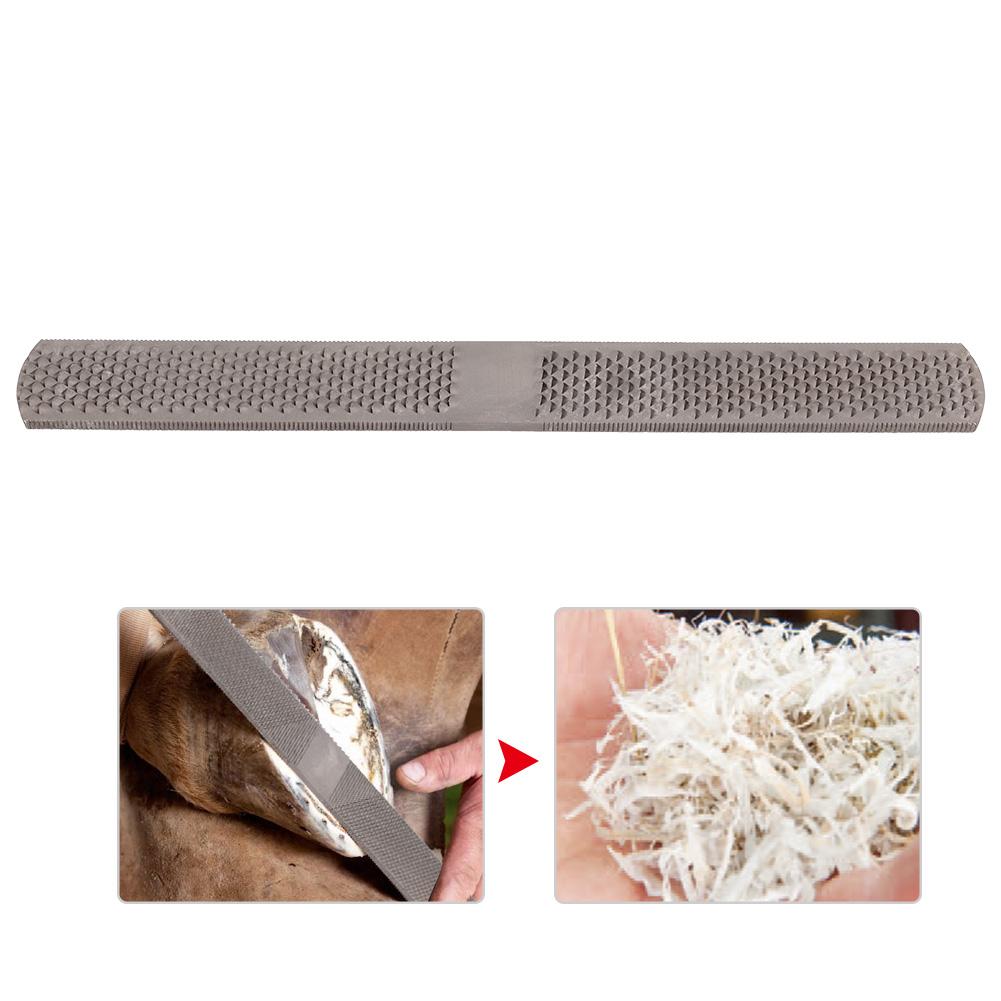 Round Head High Carbon Steel Horseshoe Trimming File Double Sided Hoof Cutter Knife Tool