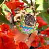 Creative Enamel Owl Brooch Authentic Mexican Hat Clip Vintage Style Cartoon Lapel Pin for Clothing and Accessories
