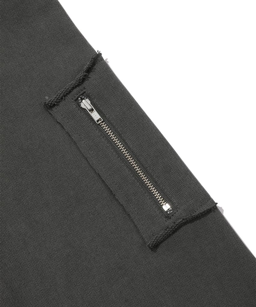 Episode Untitled Symbol Match Pigment Zip-Up Hoodie_Charcoal