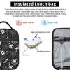 Benutzerdefinierte Fußball Sport Muster Lunchtasche Damen Warm Kühler Isolierte Lunchbox für Kinder Schule Kinder