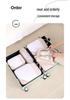 Four-Piece Compression Travel Storage Bag Set for Clothes, Toiletries, Digital Gear, and More