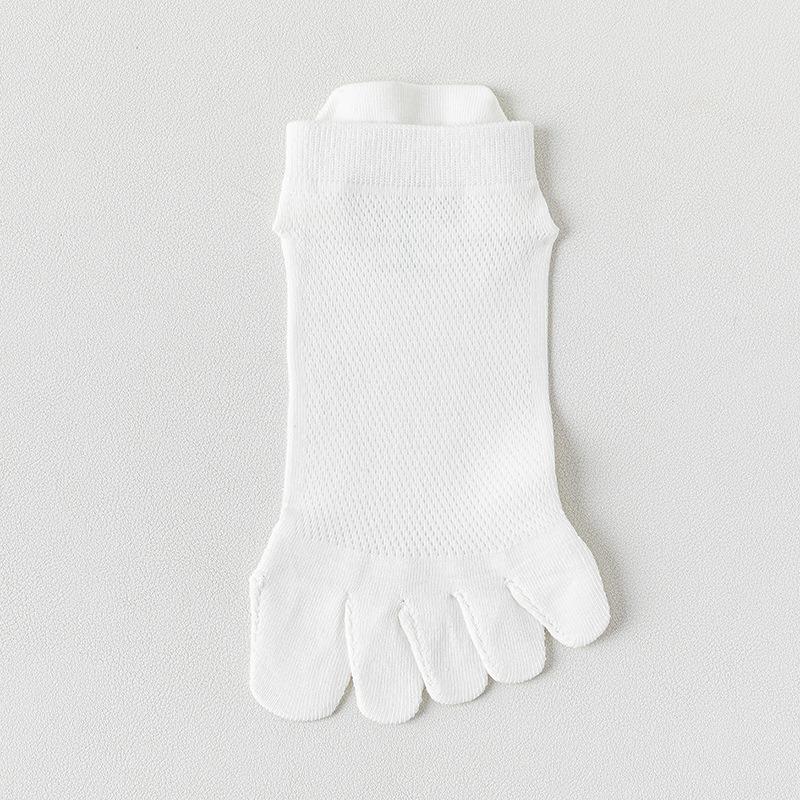 

Женские носки с пятью пальцами на лето, тонкий чистый хлопок, антибактериальные, против потливости, сетчатые дышащие, бесшовные короткие носки 1 pair