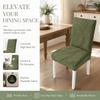 Full Cover Stretch Dining Chair Cover Woven Scratch Proof Jacquard Chair Cover Stain Resistant 3D Leaf Fabric Chair Slipcover