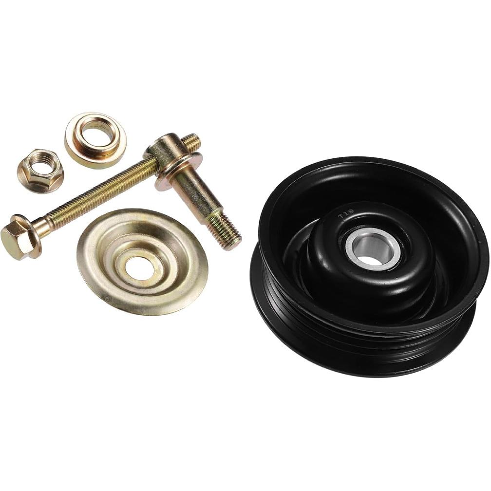 

ACROPIX Drive Belt Tensioner Assembly Accessory Idler Pulley No.8844026100 for Toyota T100 1995-1998 Black Metal Car Parts