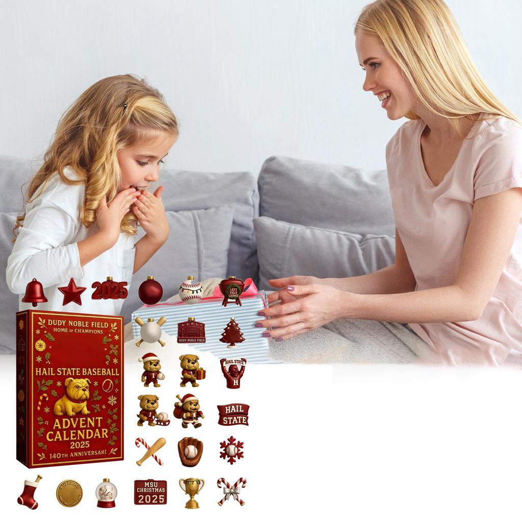 2D Labrador Advent Countdown Box Christmas Tree Decoration Acrylic Pendant Independent Station