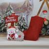 3D Weihnachtsmann & Schneemann Anhänger Set - Strümpfe & Baumdeko