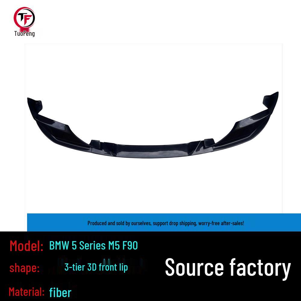 BMW M5 F90 (2017-2024) 3D Style Carbon Fiber Front Lip Splitter Body Kit