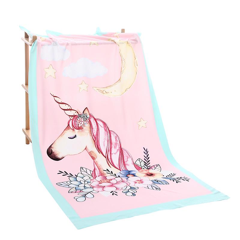 Large Quick-Drying Microfiber Beach Towel with Active Printing