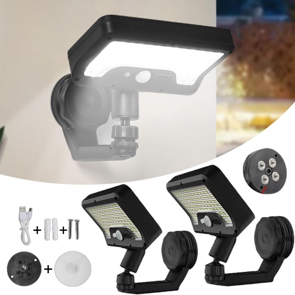 Solar Wall Light Fence Light Auto on/Off Motion Sensor Outside Lamp 3 Modes Security Porch Light Solar Magnetic Lamp for Garden