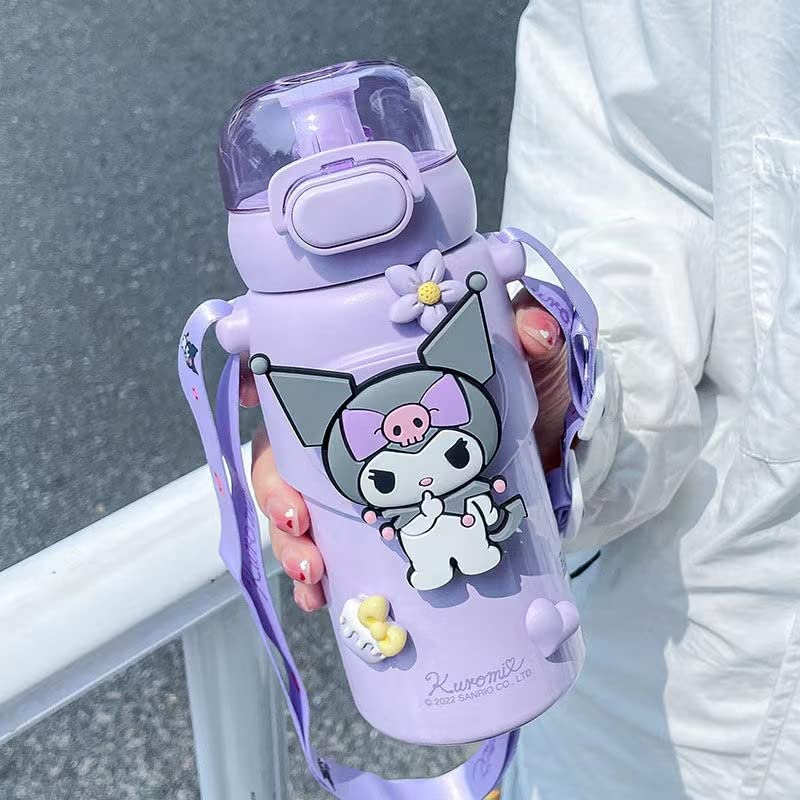 Zarker Cinnamoroll Kuromi Thermos Water 460ml Vacuum 316 Stainless Perfect for and Keeps Drinks Cold or and a Great Gift for Character Merchandise