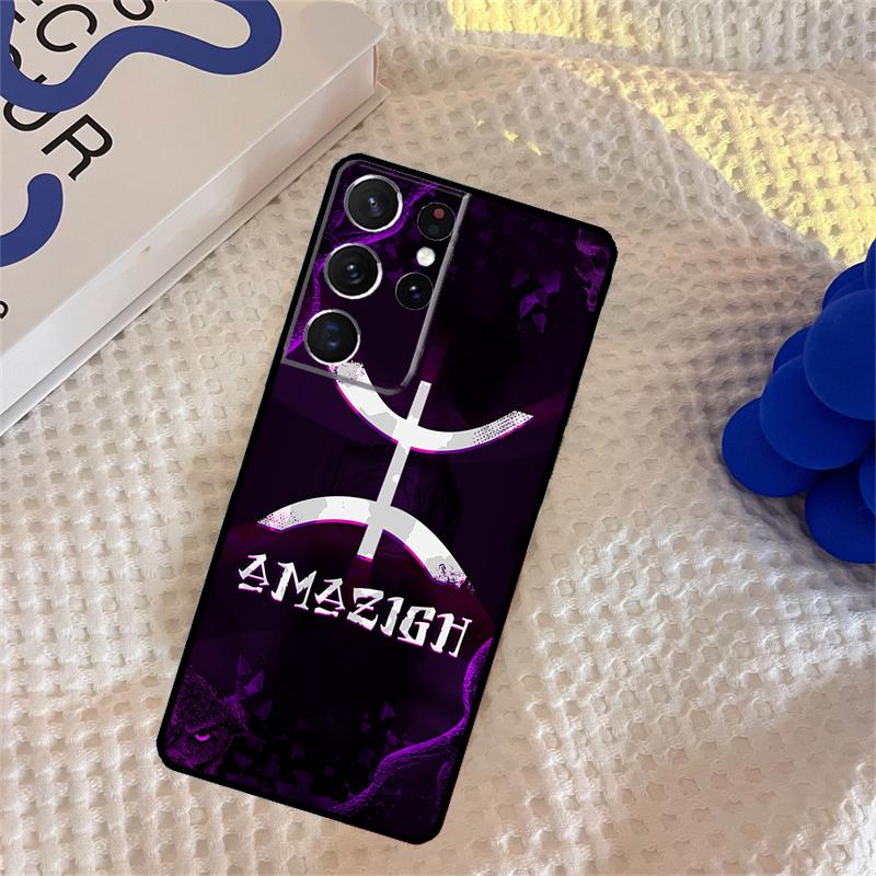

Amazigh Flag Phone Case For Samsung Galaxy S25 Ultra S9 S10 S20 S22 S21 S23 Plus S24 FE Portector Cover Galaxy S9 Plus