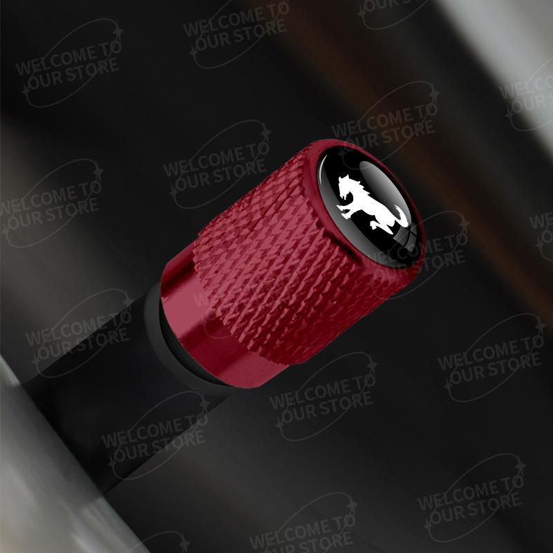 Aluminum For Ford Bronco Logo ST Line Focus Fiesta EcoBoost Hybrid 4pcs Car Decor Wheel Tire Valve Caps Stem Cover Accessories