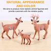 Ahvqevn 6 Pieces Forest Animal Figurines Forest Creatures Figurines Squirrels Deer Rabbits Family Figurines Miniature Toys