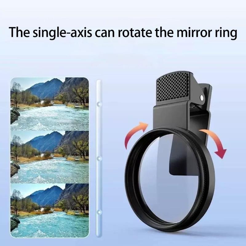 Handy Kamera Objektivfilter Optisches Glas Multifunktion Leichtgewichtiger Aluminiumrahmen Künstlerischer Reflexionseffekt