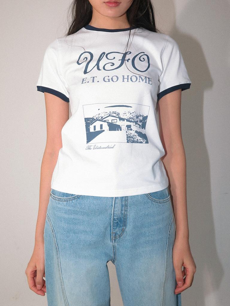 KIJUN Ufo T-Shirt Off-White
