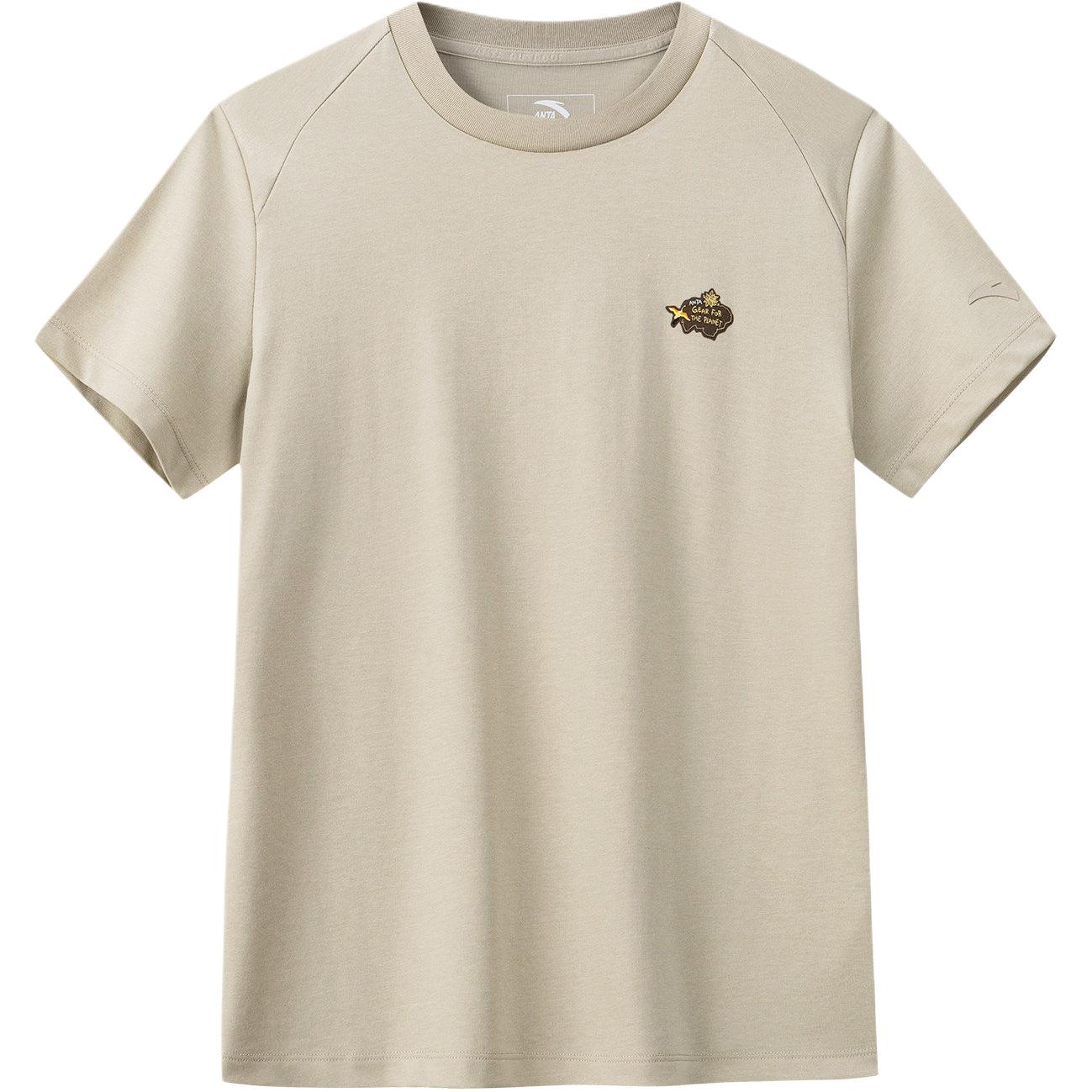 

Anta Outdoor Series Round Neck Solid Color Casual Short Sleeve T-Shirt Women tops 162626104-4 L