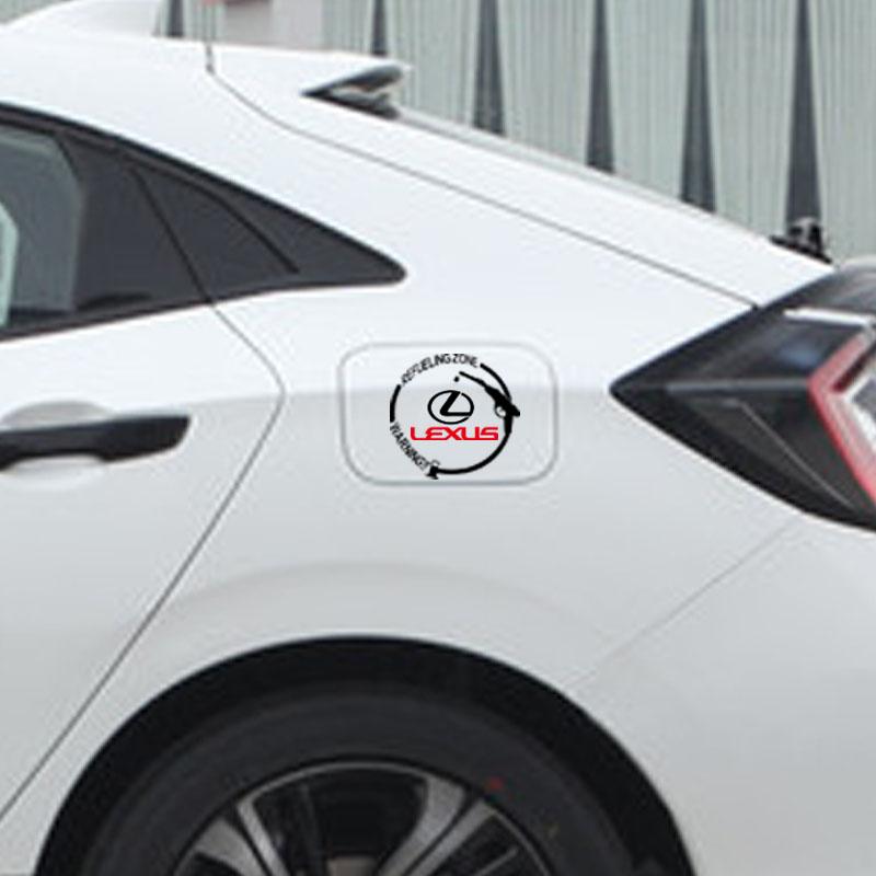 Car Badge Vinyl Reflective Fuel Tank Cap Stickers Decal Accessories For Lexus IS250 IS200 CT200h GS300 LS430 RX450h LX570 IS300 ES RX LS