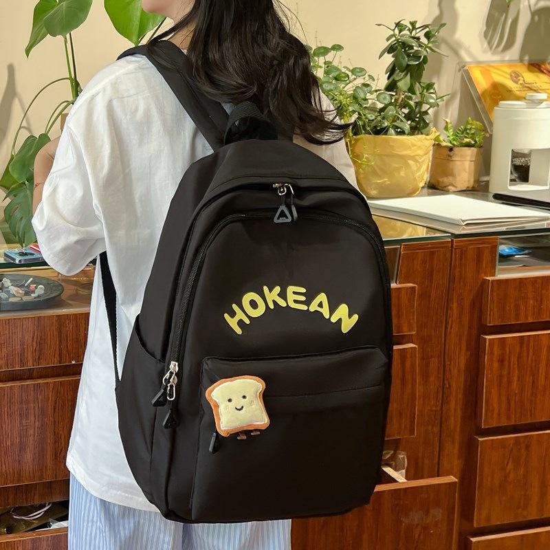 Japanese ins new high-value backpack size student light junior high school students go out leisure small backpack