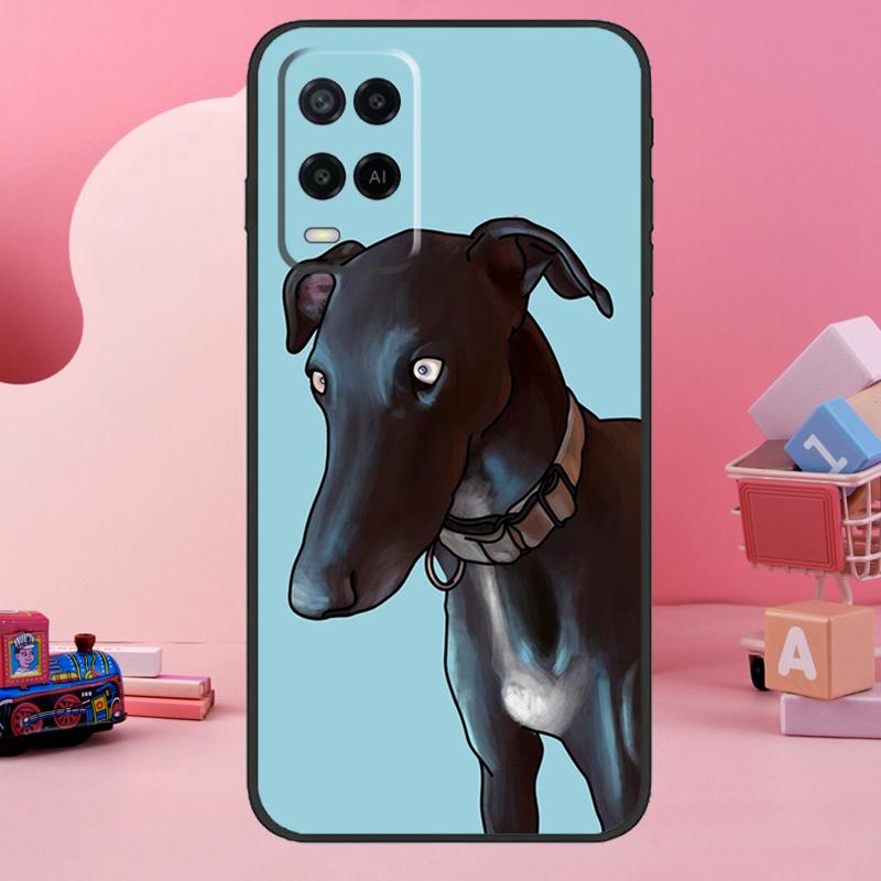 Galgo Greyhound Dog Case For OPPO A5 A9 A31 A53 A52 A72 A15 A16 A17 A57 A77 A54 A74 A94 A76 A96 A53S A54S A57S