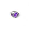 Natural Amethyst Ring, 925 Sterling Silver, Purple Gemstone