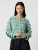 [United Arrows Green Label Relaxing] EMMEL REFINES>EM Tiered Mini Frill 2-Way Cardigan 66281000001 0300 OFF WHITE(03) FREE