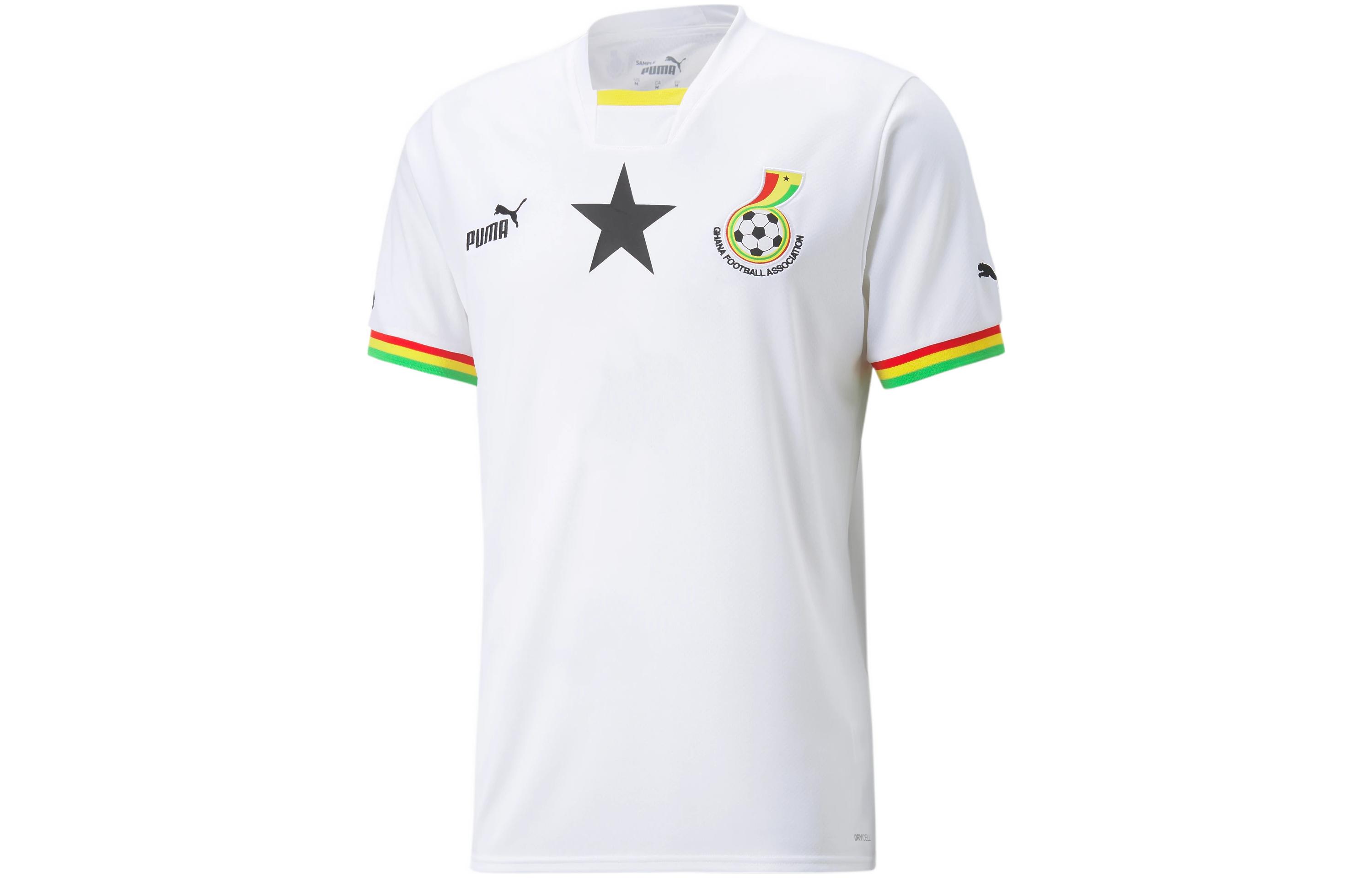 PUMA Ghana Home 22/23 Replica Jersey Soccer Jersey Men s White 765780-01 XL