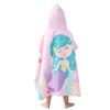 Children's beach towel with cartoon swimming hood cape water-absorbing cape bath towel