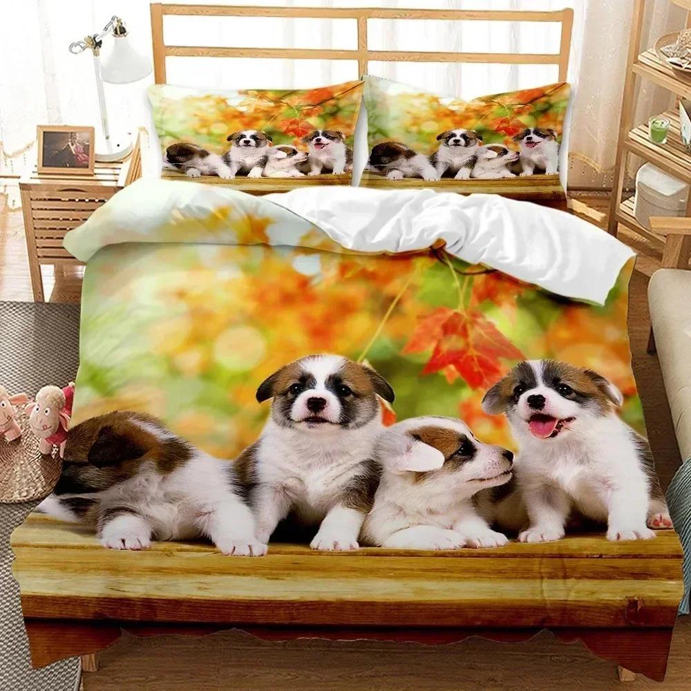 Top Dog Duvet Cover Set French Bulldogs Bedding Set for Kids Teen Twin Size Puppy Pet Doggy Animal Polyester Quilt Cover