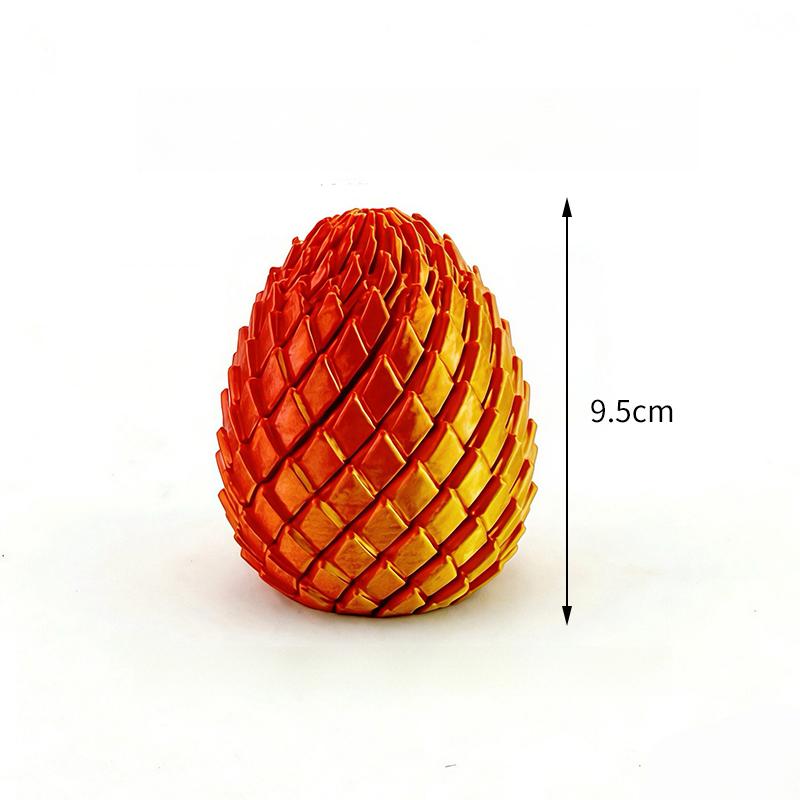 Uovo di Drago Giocattolo Decompressione Stampa 3D - Sfera Fidget Rotante Liscia Sollievo Ansia ADHD Giocattolo per Dita Eco-Sicuro per Bambini Adulti
