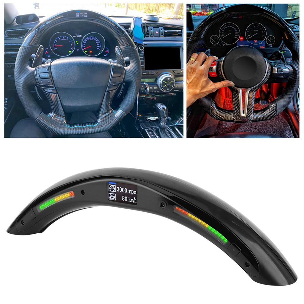 4th Gen LED Performance Steering Wheel Race Digital Display Shift Indicator Lights OBD2 Module Kits