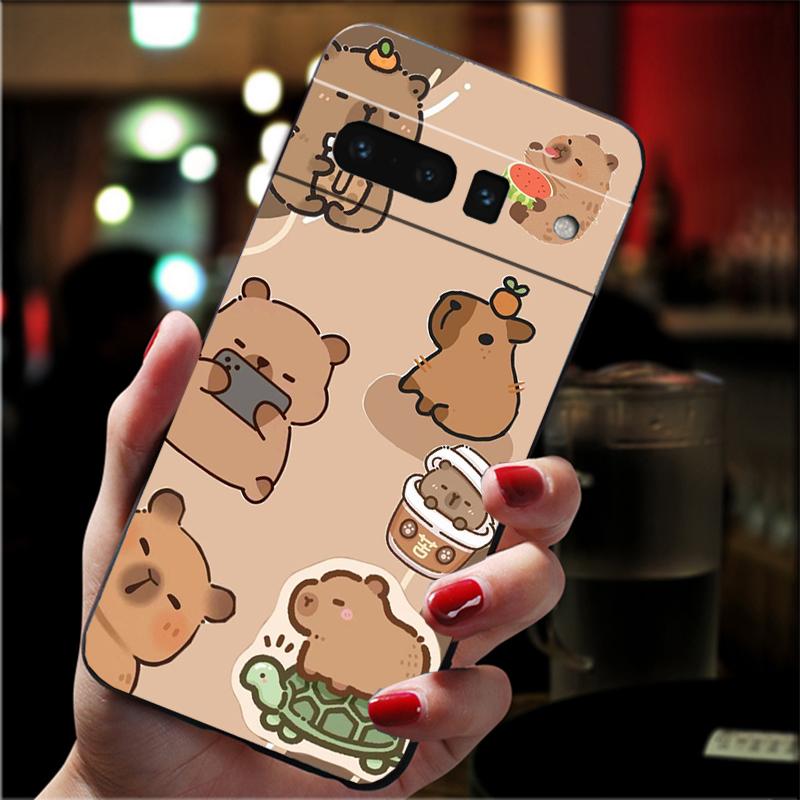 

Cartoon capybara Carcasa Funda Phone Case For Google Pixel 10 9 Pro XL 9A 8 7 6 Pro Pixel 8A 7A 6A Pixel 8 7 6 5 Case Pixel 10 Pro XL