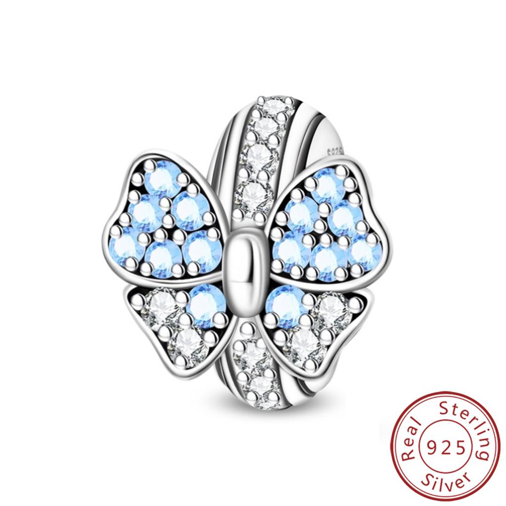 925 Silver Paw Prints Flowers Stars Moon Butterfly Safety Buckle Spacer Beads Fit Bracelets Necklace DIY Jewelry Gifts