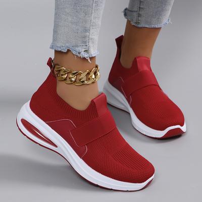 Spring New Women'S Sports Shoes, Fashionable, Breathable, Lightweight, Non-Slip, Wear-Resistant, Casual Sports Shoes, Flat Shoes