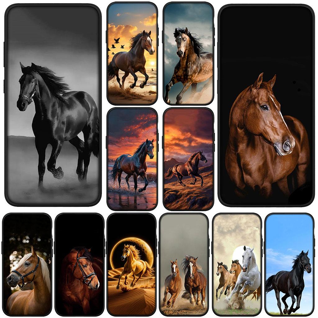 Wild And Free Horse Casing Phone Cover for Samsung Galaxy S22 S21 S20 Fe Ultra S9 Plus + A13 A22 M21 M31 M55 M15 Case