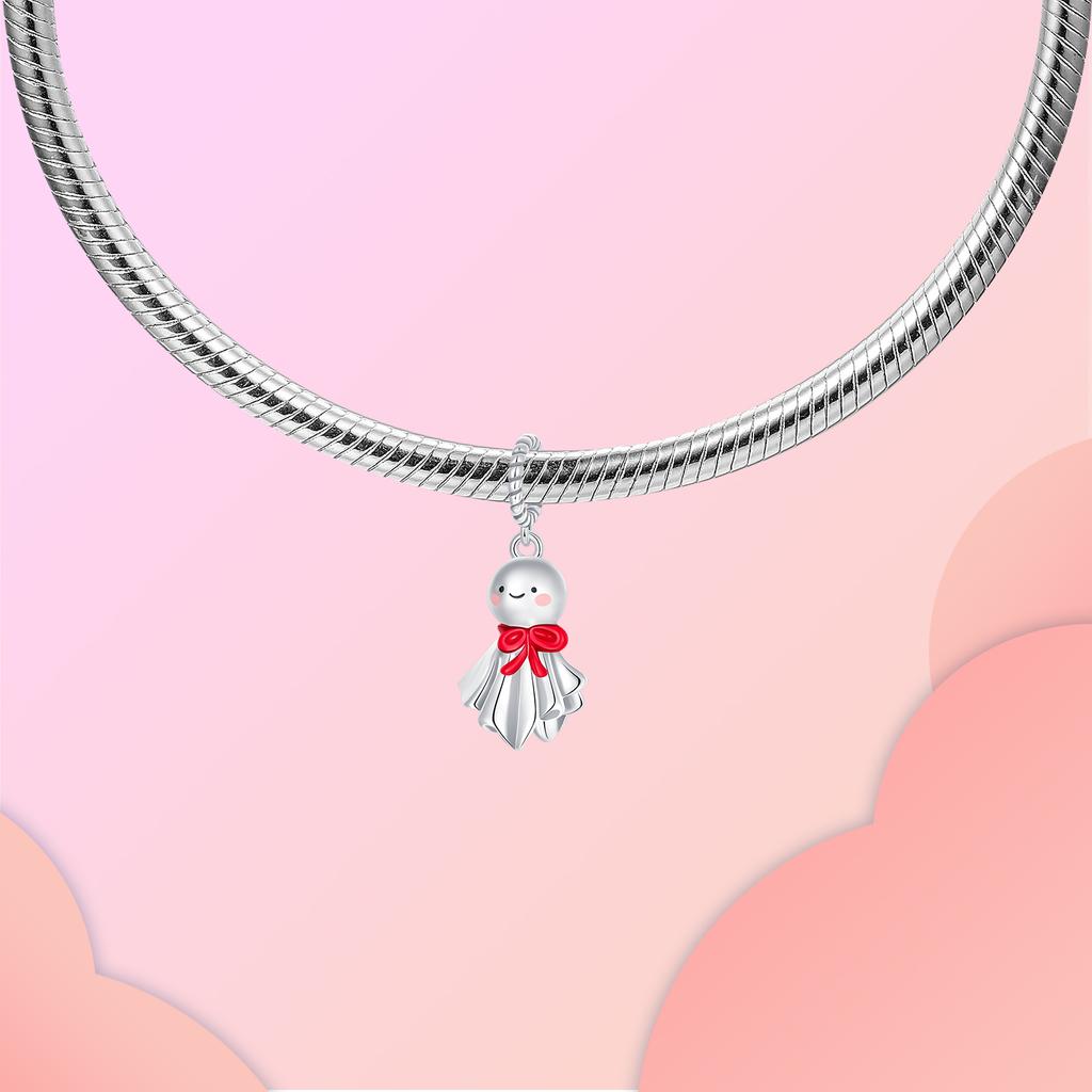 copper Cute Teru Teru Bozu Sunshine Doll Pendant Weather Charm Compatible With Authentic Charm Bracelets Women Do It Yourself Jewellery Gift