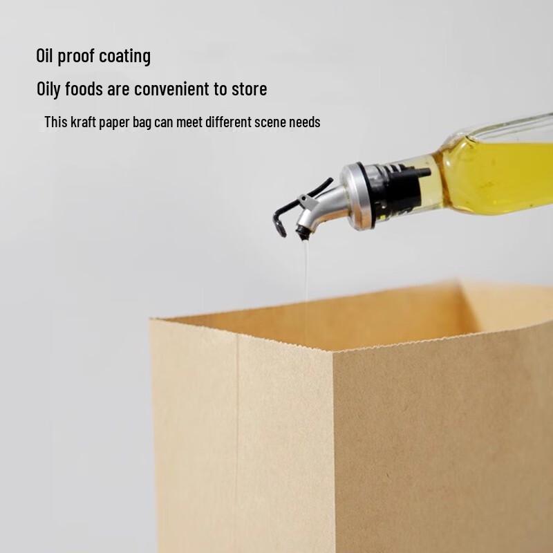 Food Grade Thickened Kraft Paper Storage & Packaging Bags