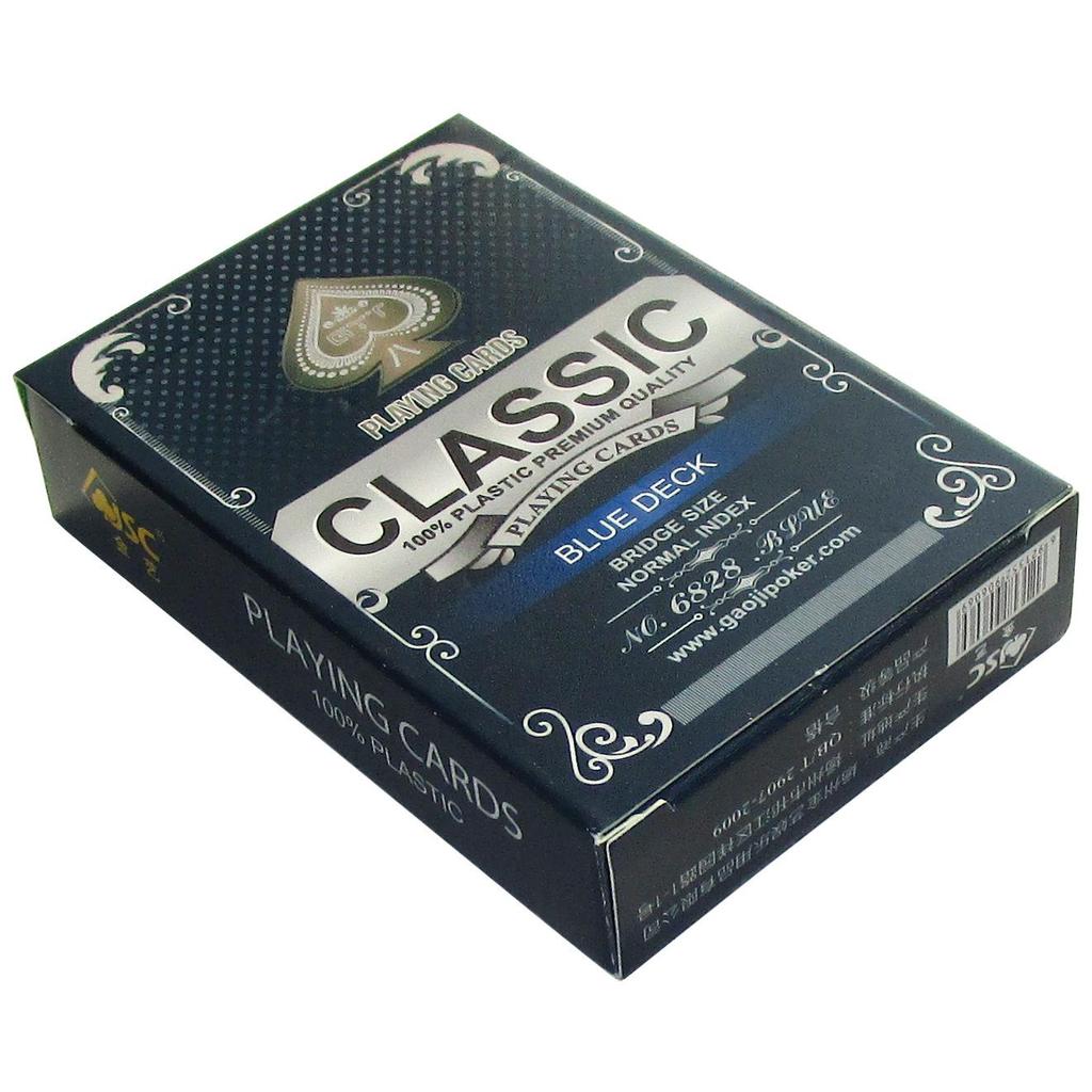 Gold Art 6828 Frosted Bridge Size Waterproof Poker Cards, Wear-Resistant PVC.