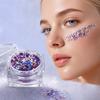 1/6Pcs Independence Day Body Glitter Gel, Patriotic Red White Blue Face Hair Glitter, Waterproof Sparkling Makeup Sequins, 4th of July Accessories