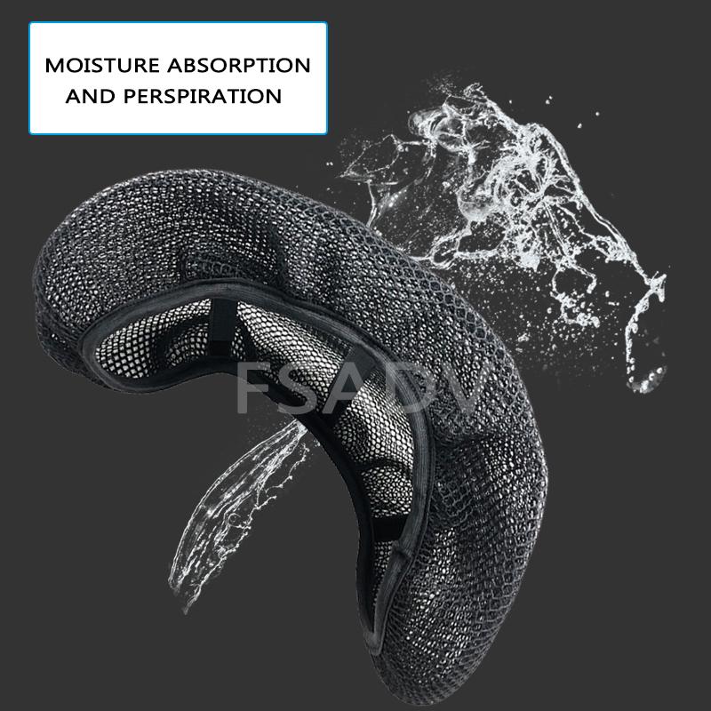 Motorcycle Cushion Seat Cover For BMW R1200GS R 1200 GS ADV Adventure R1250GS R1250 GS 2014-2023 Mesh Fabric Saddle Seat Cover