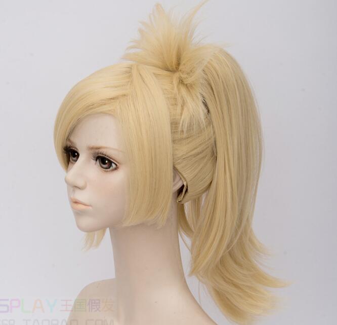 70cm  Anime Dr.Stone Cosplay Kohaku Golden Ponytail Wig Heat Resistance Fiber Women's Synthetic Hair Costume Wigs