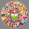 50 Photos of Russian Nesting Dolls Personalized Cartoon Creative Dolls Decorative Water Cup Suitcase Notebook Stickers