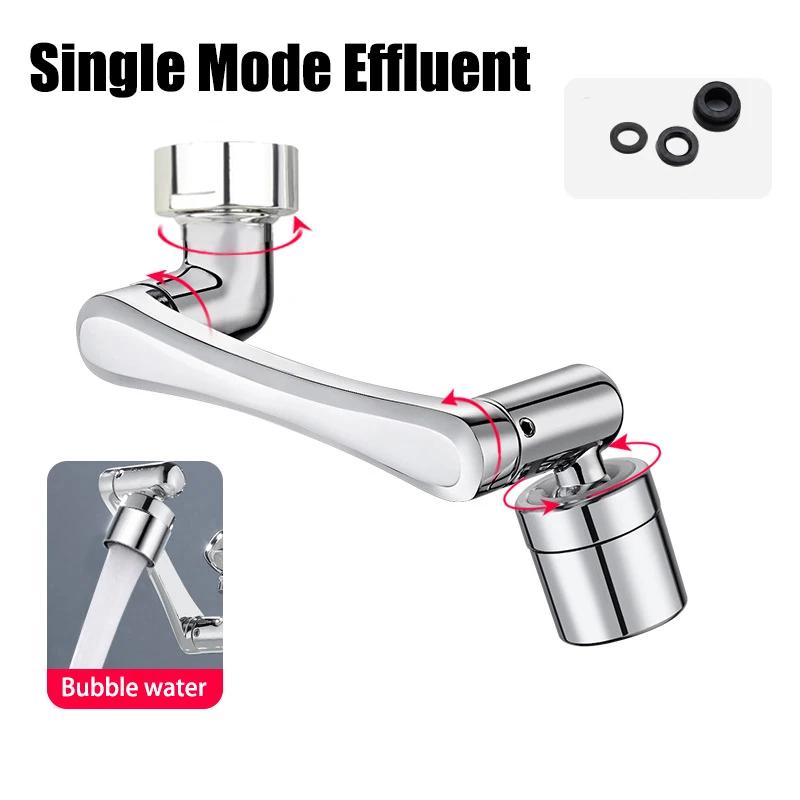 1080 ° Rotatable Extension Faucet Sprayer Head Water Tap Nozzle Universal Bathroom Tap Extend Adapter Aerator 2 Spray Modes