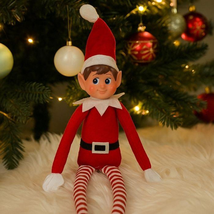 Prankster Elf - SHOP-STORY - 35 Cm - Vinyl and Fabric - Red - Interior Decoration