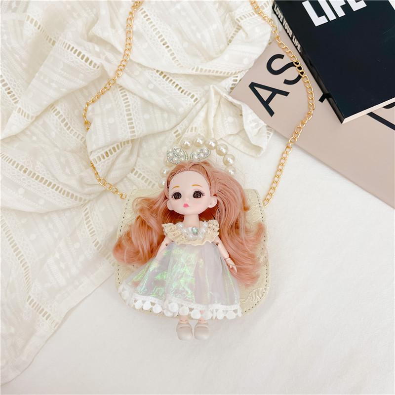 Fashionable Korean Style Mini Pearl Handbag For Kids With Cute Cartoon Design